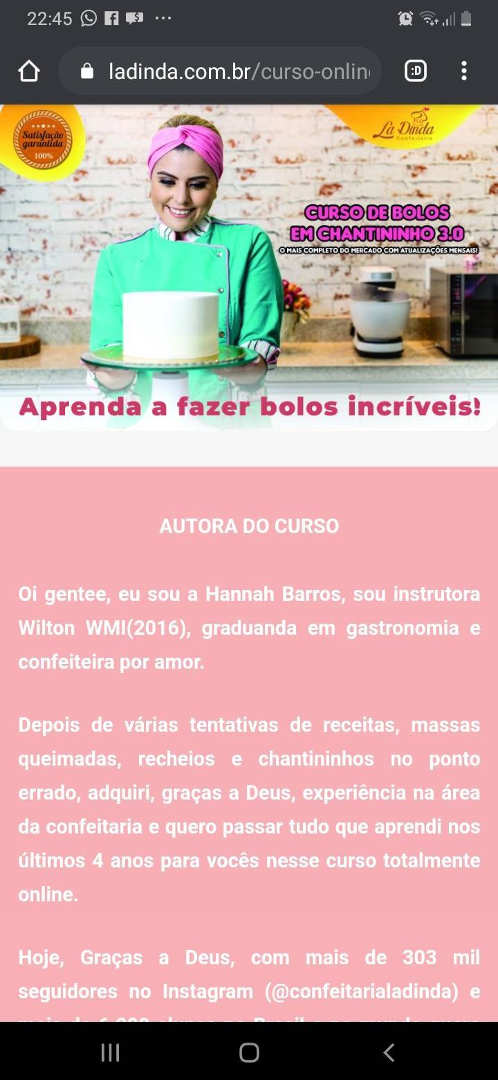 Bolos em Chantininho 3.0

