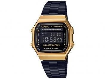 Relógio Unissex Casio Digital - A168WEGB-1BDF Preto

