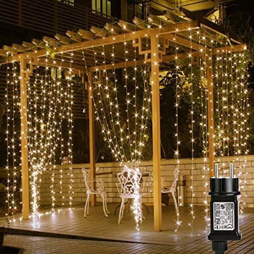 Social LE Cortina de Luces LED con Enchufe 3x3m 306 LED