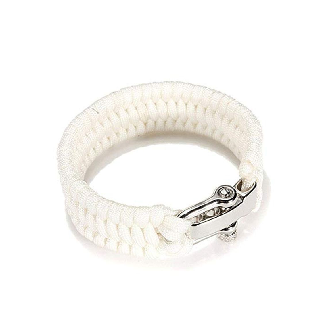 Moda LLAAIT Pulsera de Supervivencia Paracord al Aire Libre con aleación de Zinc