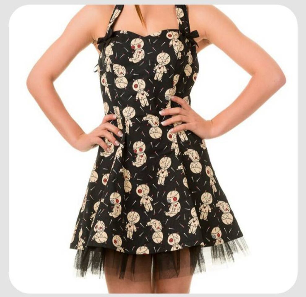 Moda Banned Apparel Rockabilly Voodoo mini dress