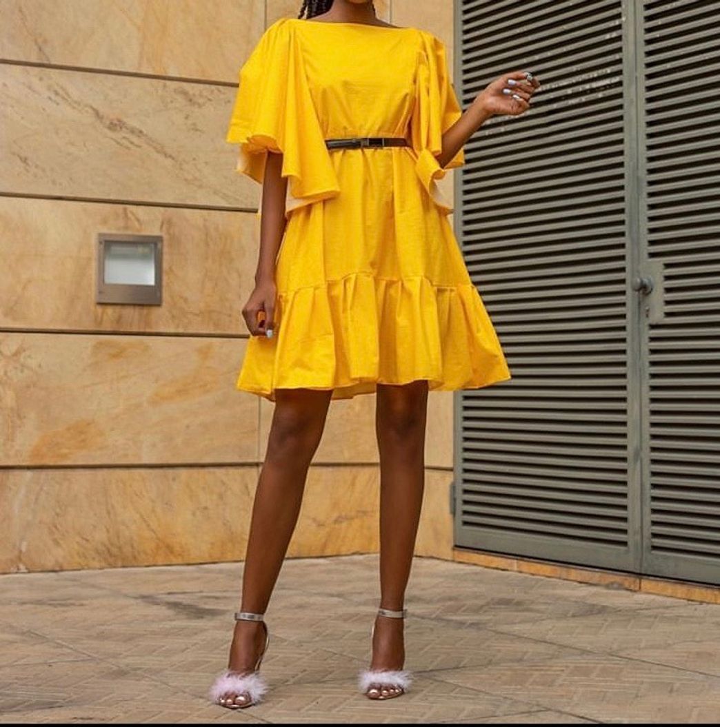 Fashion Vestido amarelo