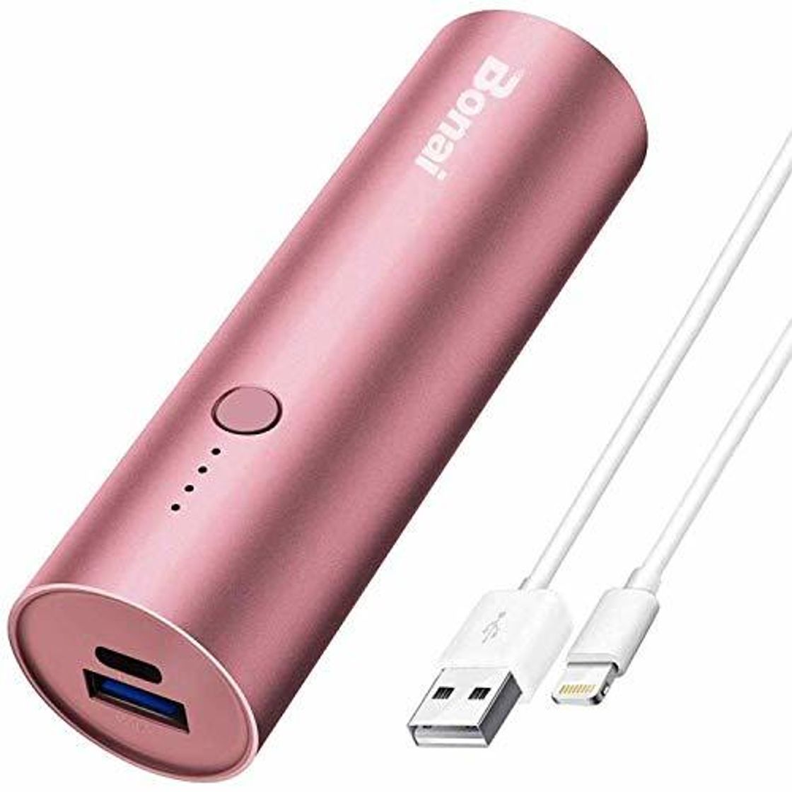 Product BONAI Powerbank 5800mAh Cargador Móvil Portátil Batería Externa con Cable Lightning para