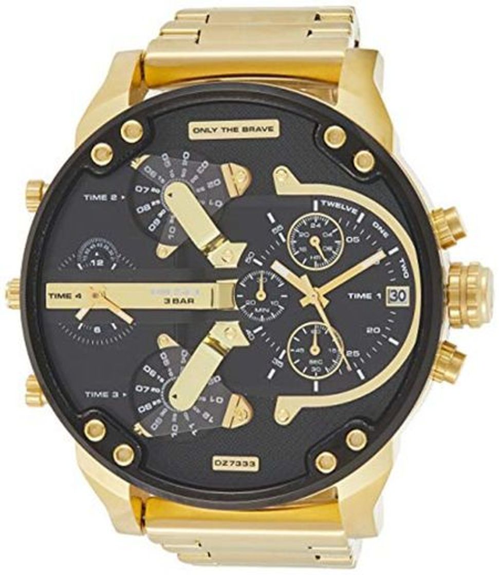 Social Hombre-Reloj diesel MR Daddy 2.0 cronógrafo de Cuarzo con Revestimiento de Acero