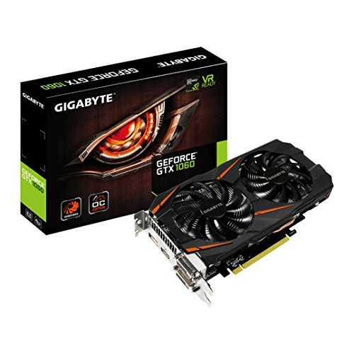 Electrónica Gigabyte GeForce GTX 1060 - Tarjeta gráfica Windforce2 OC 6GB