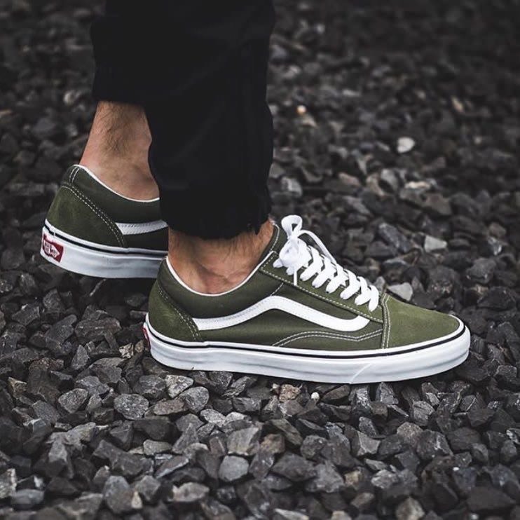 Social Vans green olive
