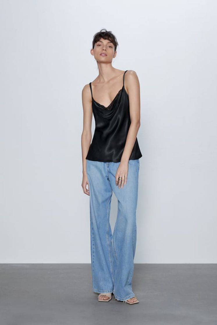 Social TOP LENCERO ENCAJE | ZARA 