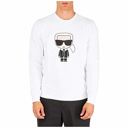 Moda Karl Lagerfeld Hombre Sudaderas k/ikonik Bianco M