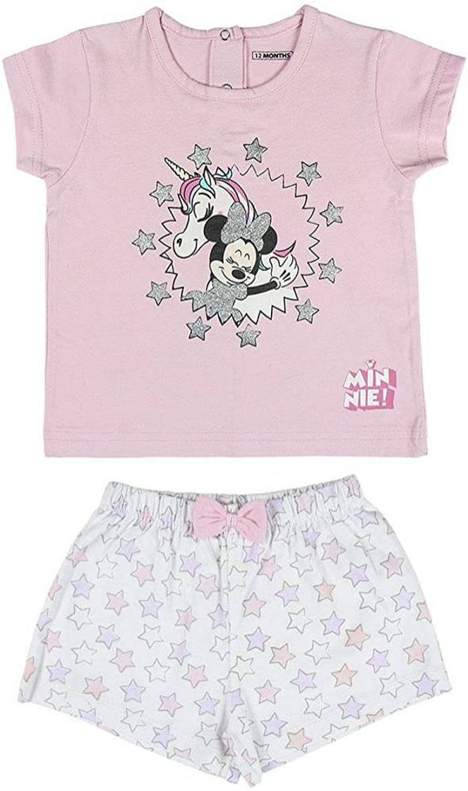 Fashion Cerdá - Pijama Minnie Mouse - Camiseta + Calça de Algodão

