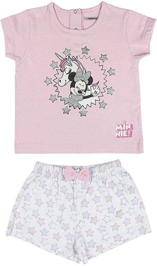 Cerdá - Pijama Minnie Mouse - Camiseta + Calça de Algodão

