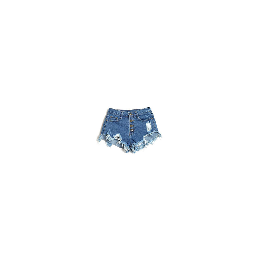 Social Minetom Mujer Verano Pantalones Cortos Vintage Denim Cortocircuitos Calientes Moda Cintura Alta