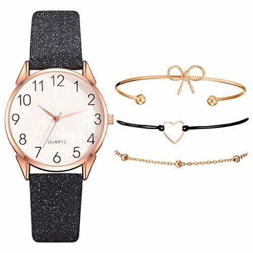 Sets de Reloj y Pulsera Mujer Casual Moda Relojes de Cuarzo para