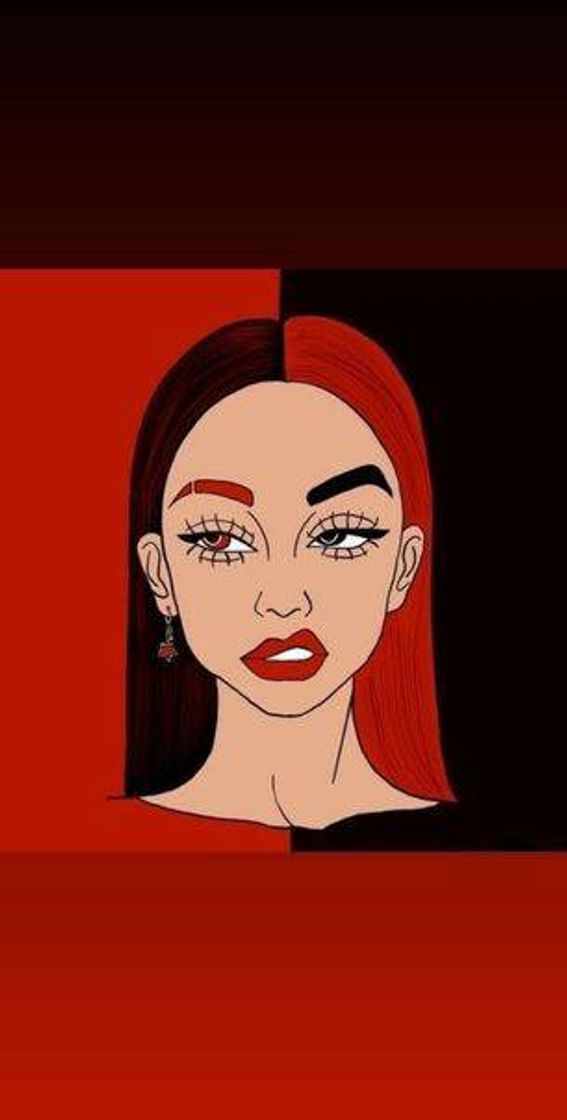 Moda Drawing digital ❤🖤