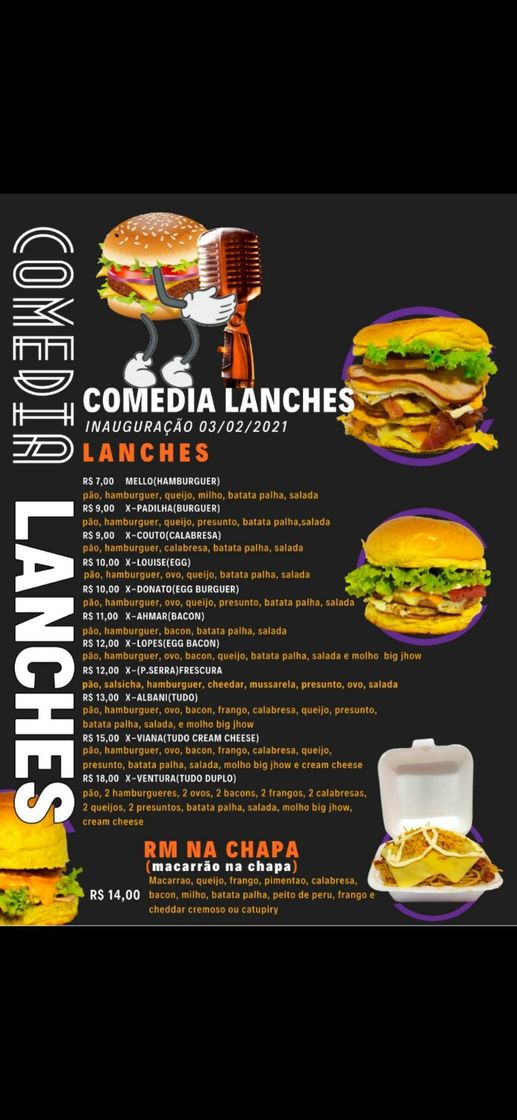 Moda Comédia Lanches - Vila Velha ES