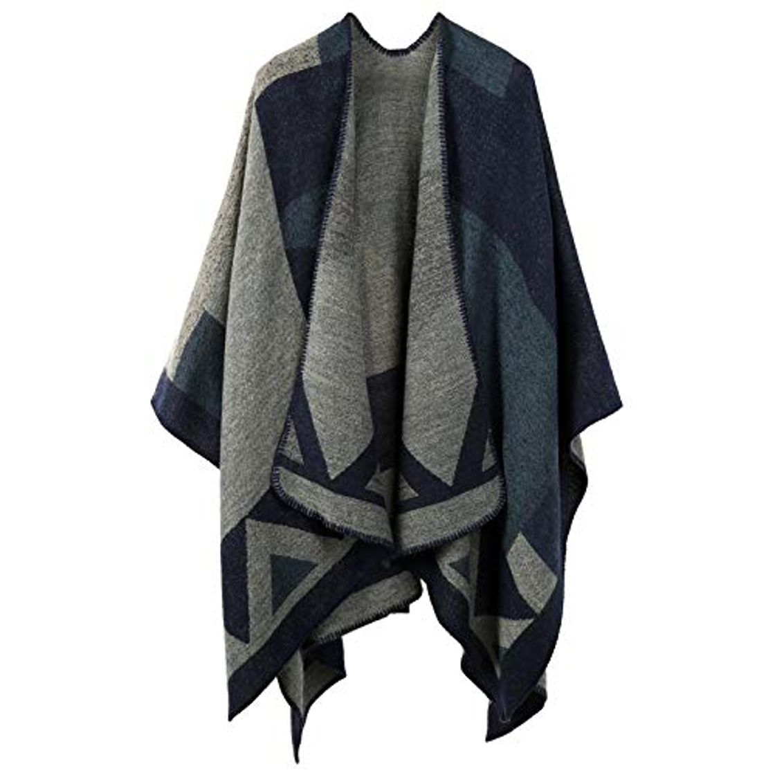 Social VBIGER Poncho de Punto de Mujeres Elegantes para Invierno
