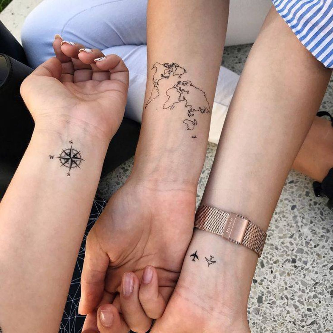 Social Tatuagens para fazer com o seu trio q gosta de viagar