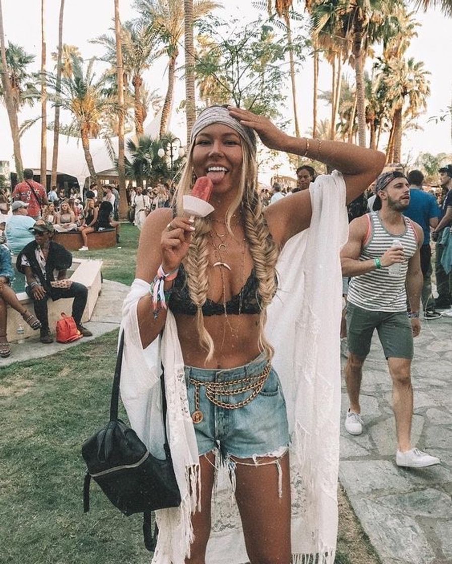 Moda look e cabelo p festival de dia ☀️