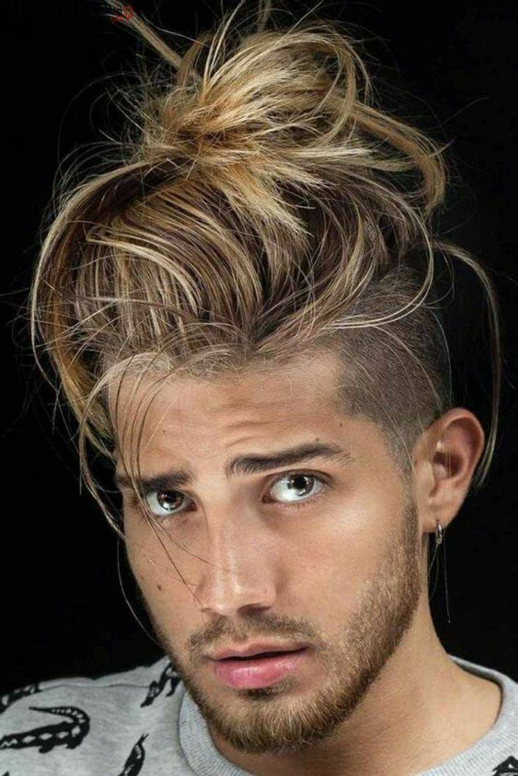 Fashion Corte de cabelo masculino longo