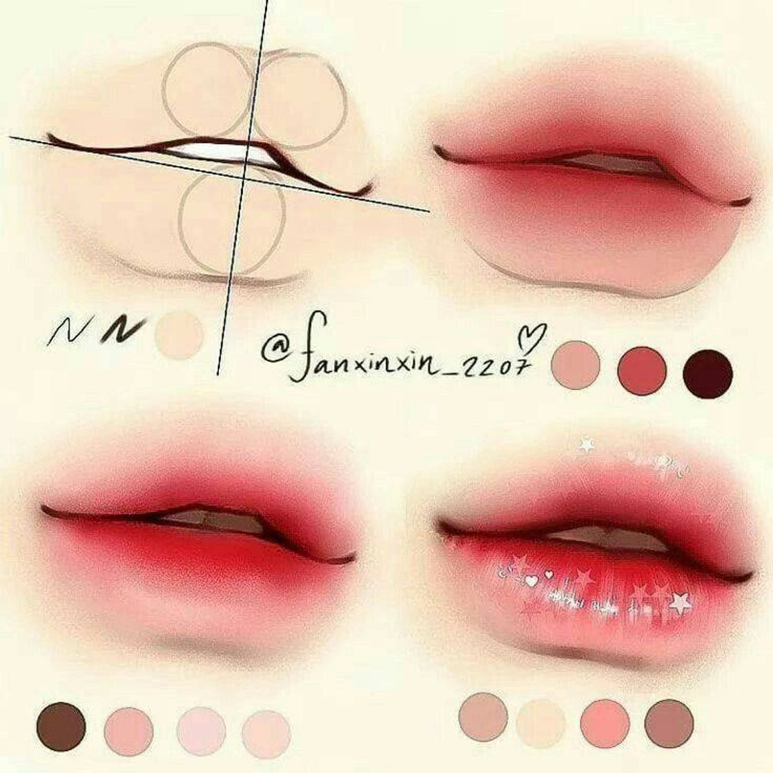 Moda Tutorial para desenhar boca realista..