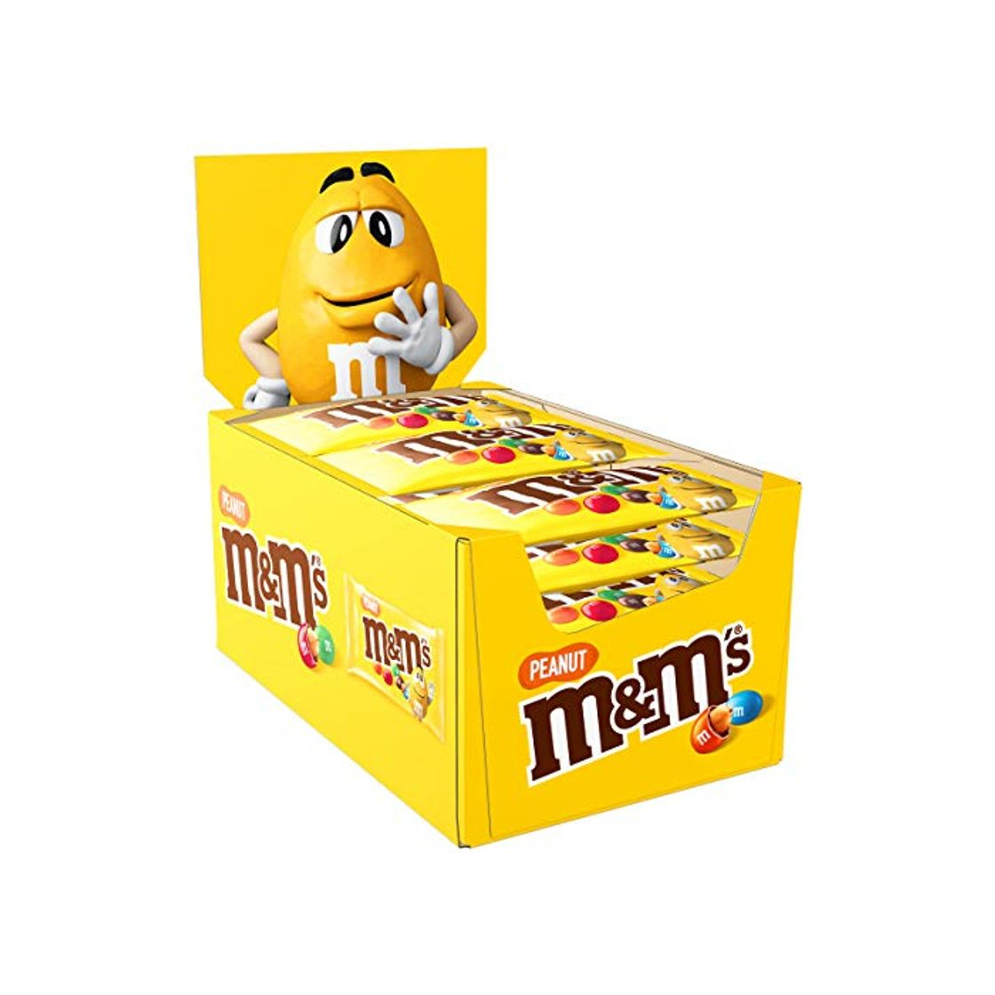 Product M&Ms Peanuts Snack en Bolitas de Colores de Cacahuete y Chocolate con