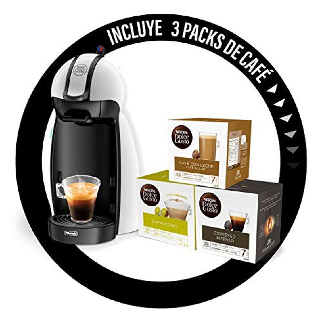 Product Nescafé Dolce Gusto Piccolo De'Longhi EDG100.W - Cafetera de cápsulas