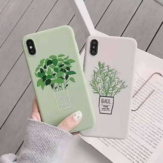 Cartoon Green Flowers IPhone Case
