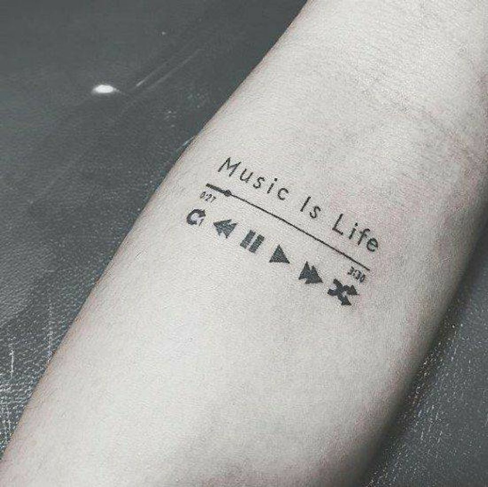 Fashion Tatuagem de música 