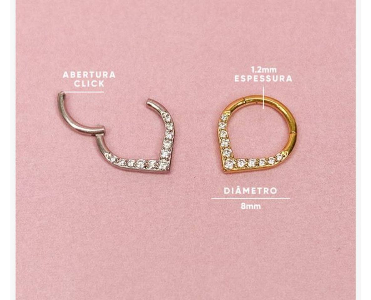 Social 

Piercing Gota com Zircônias Frontal - Aço 