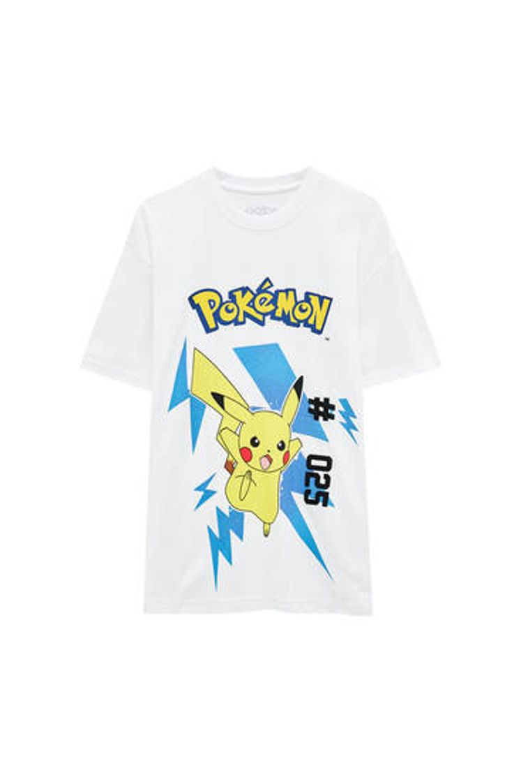 Moda Camiseta Pokémon Pikachu blanca - PULL&BEAR