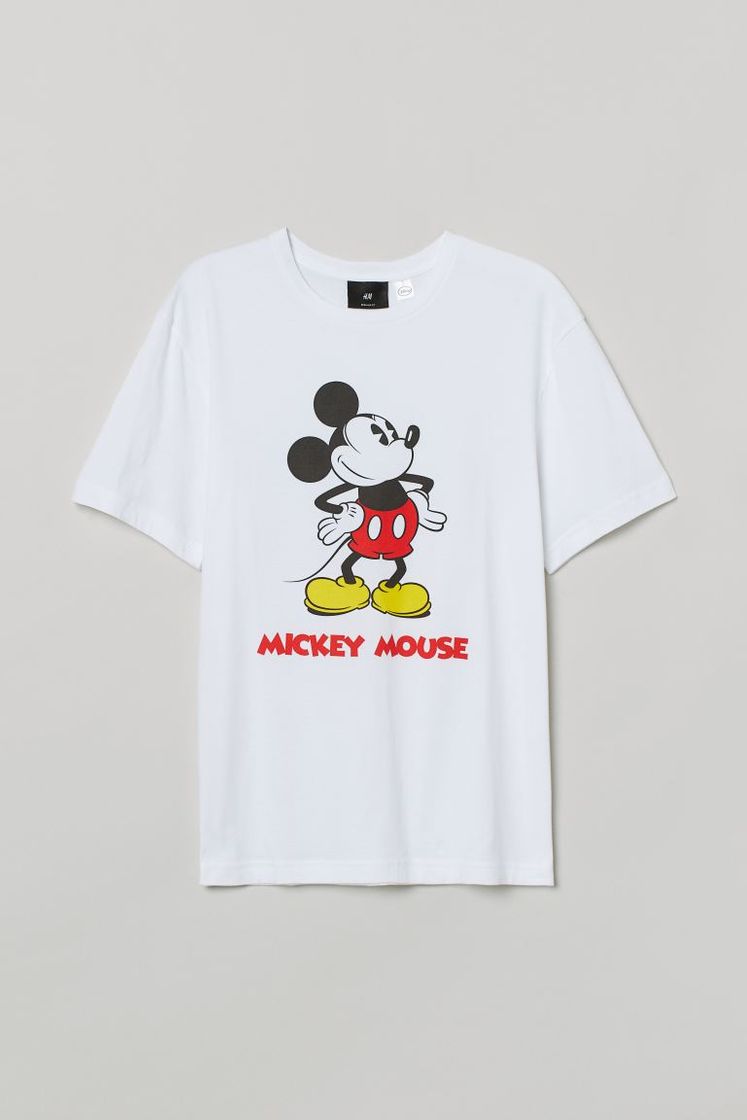 Fashion Camiseta con motivo - Blanco/Mickey Mouse - HOMBRE | H&M ES