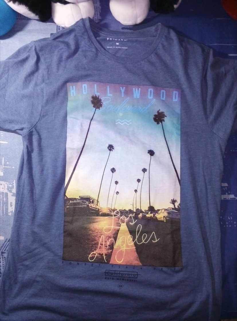 Producto Camiseta de Primark azul  los Ángeles Hollywood