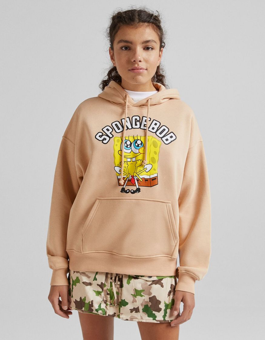 Moda Sudadera de Bob esponja color crudo | Bershka 