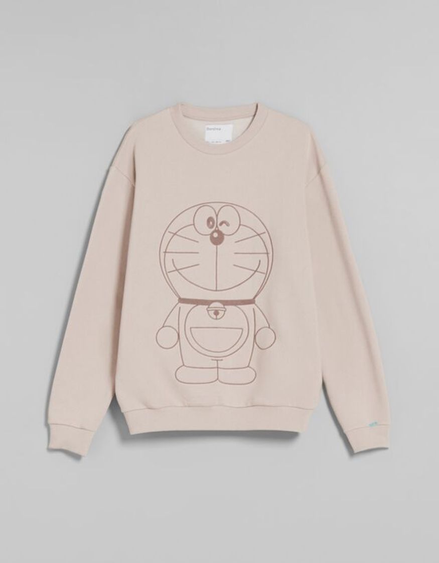 Moda Sudadera cuello redondo oversize  Doraemon | Bershka 