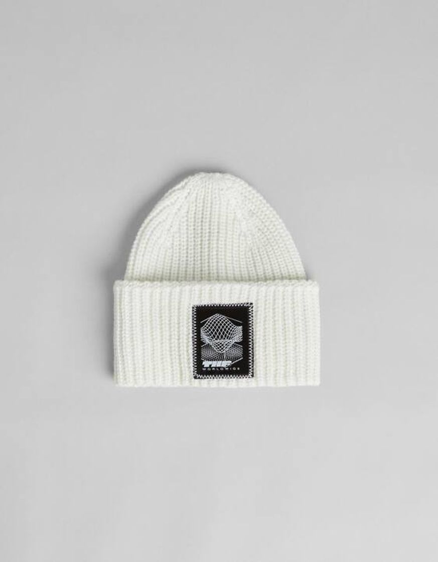 Fashion Beanie chunky blanco  