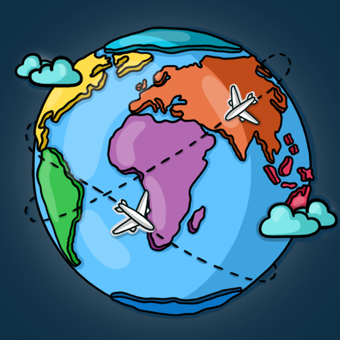 Apps Studyge - geografía en el mapa