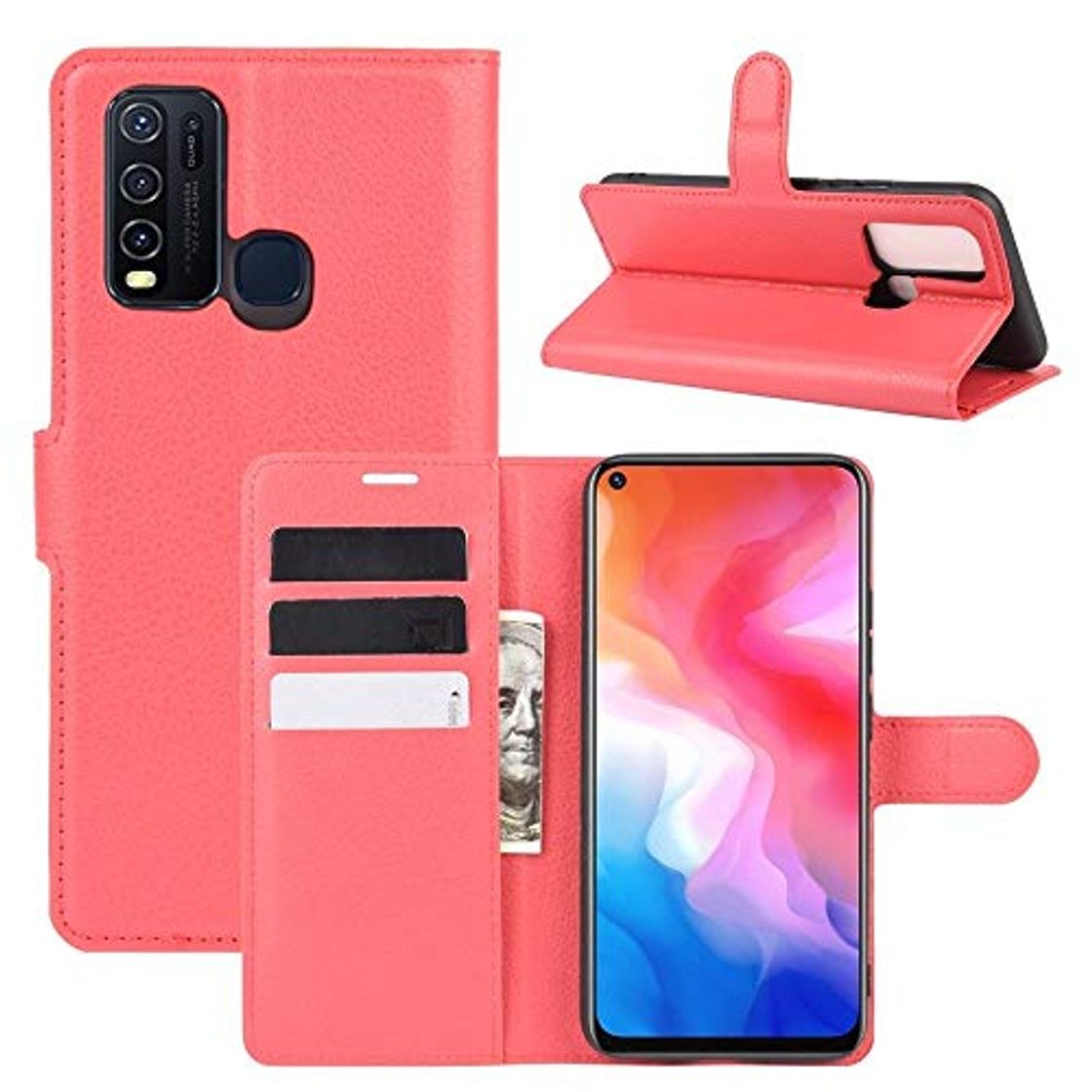 Product YANGJIE Funda de teléfono para Vivo Y50/Y30 Litchi textura horizontal Flip Funda