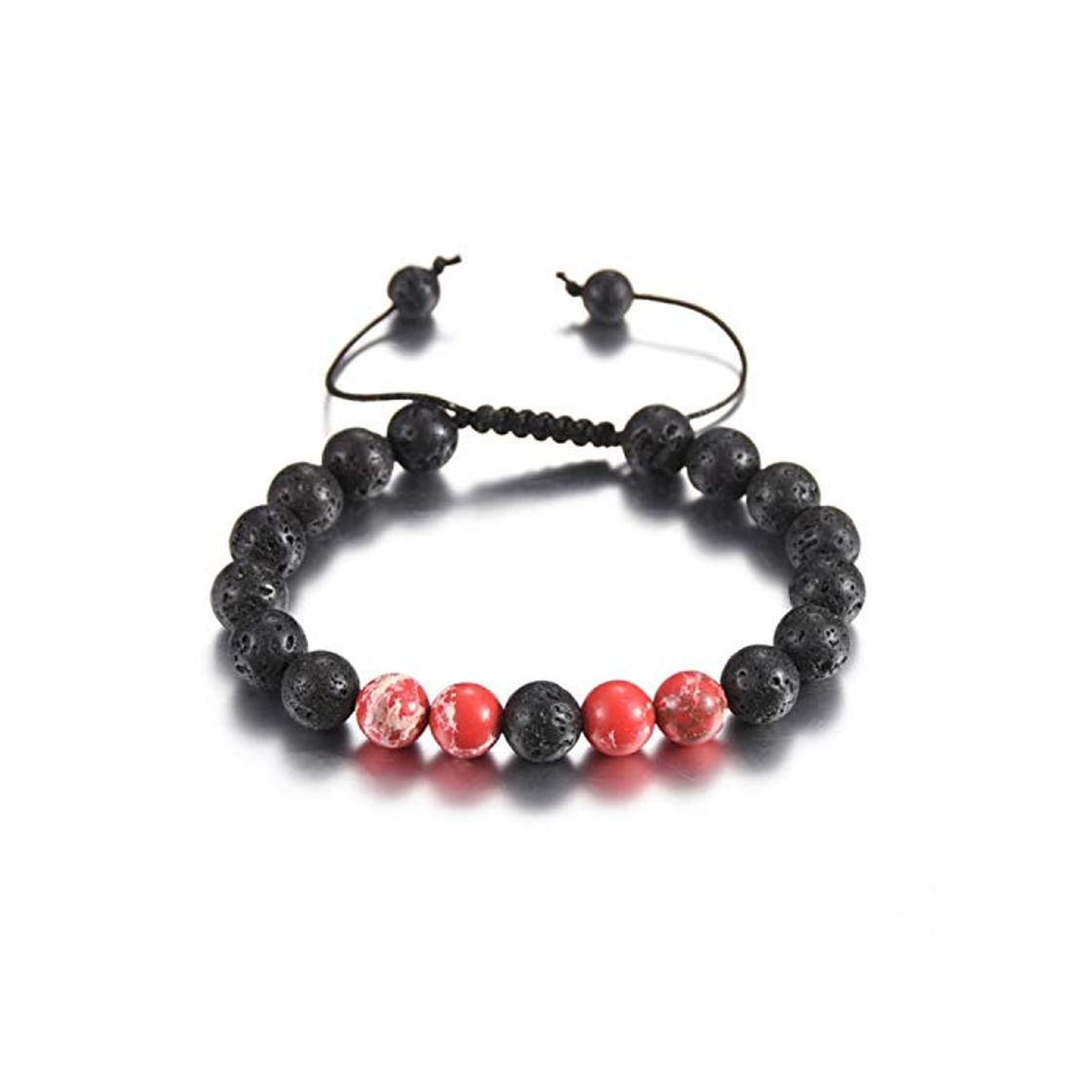 Fashion 2pcs Fahion Braided Bracelet 8mm lava stone Beads Bracelets For Jewelry Men Pulseira Masculina Feminina Erkek Bileklik Hombre