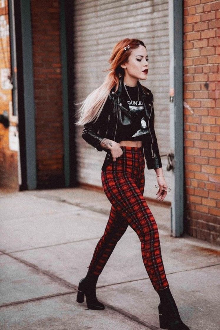 Fashion 🔥 Plaid print pants 🔥