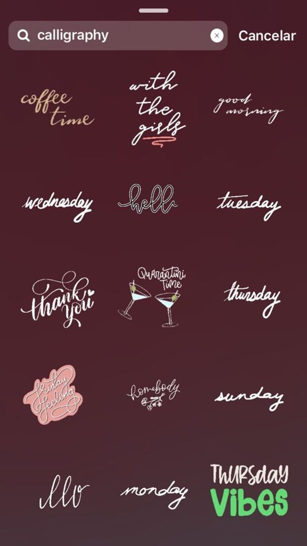 Fashion calligraphy 