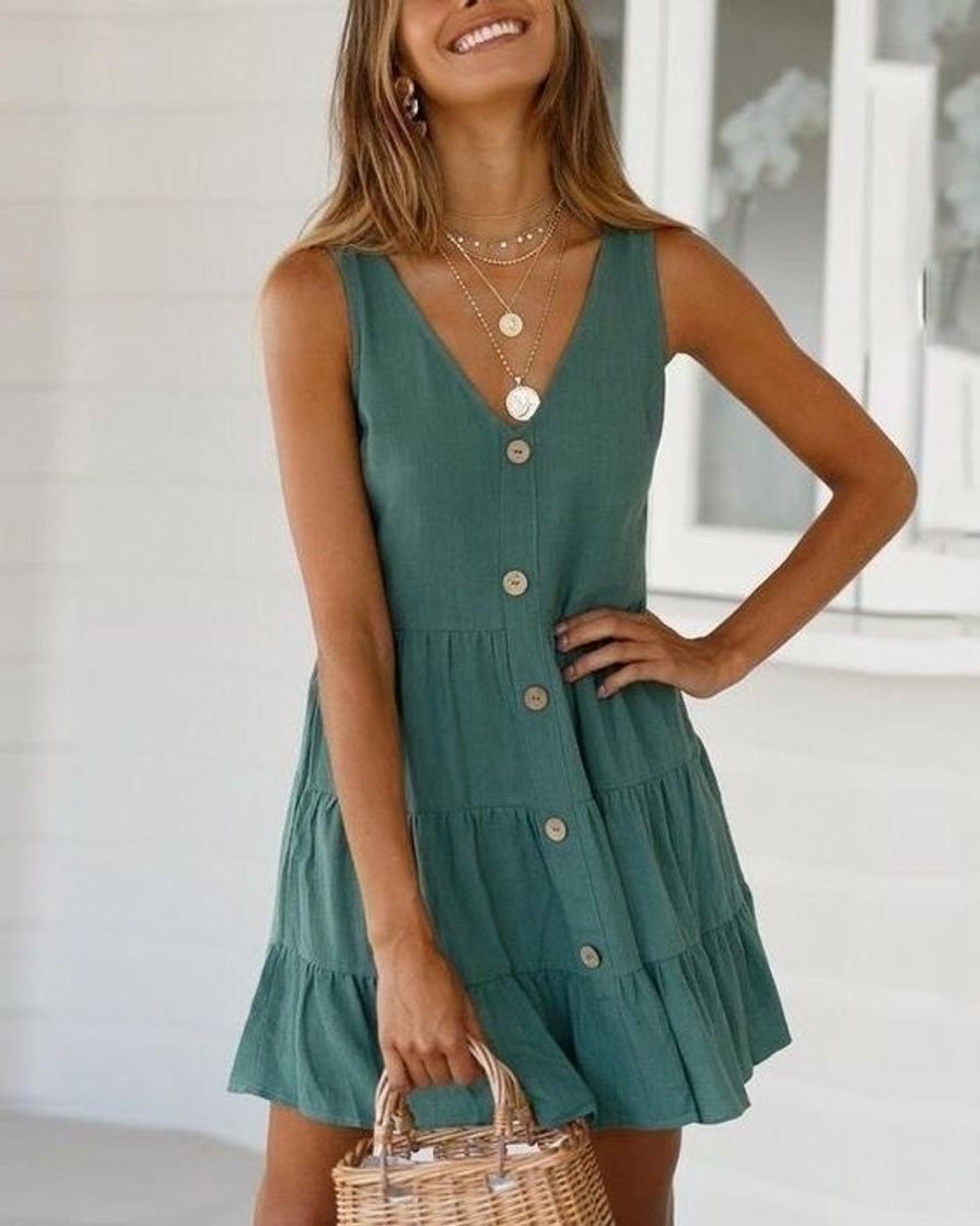 Moda Green Dress