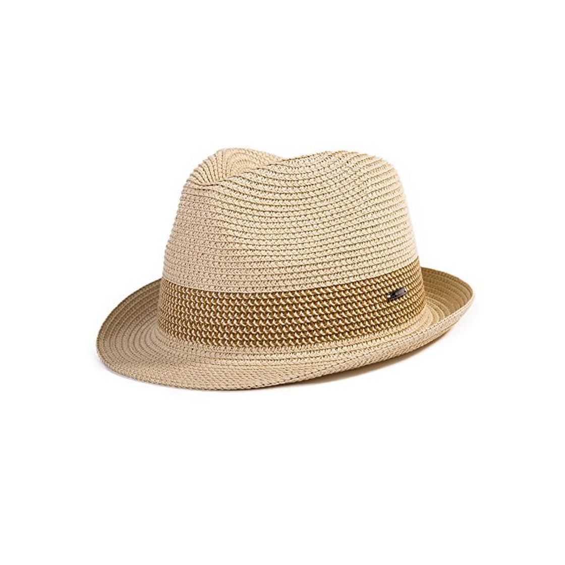 Productos SIGGI Paja Unisex Dom Sombrero Hombres Empacables Mujeres Fedora Trilby Panamá Verano Ala Corta Moda Beige