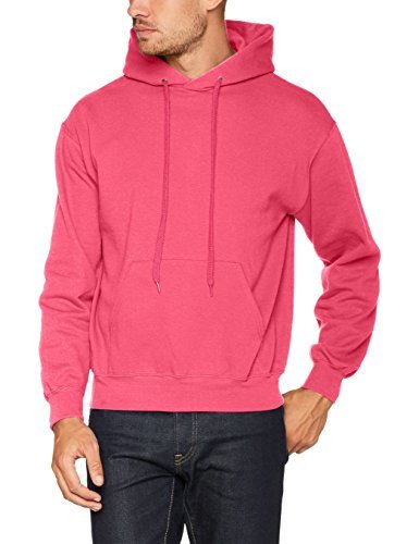 Product Fruit of the Loom Hooded Sweat, Sudadera para Hombre, Opaco Fucsia Mediana