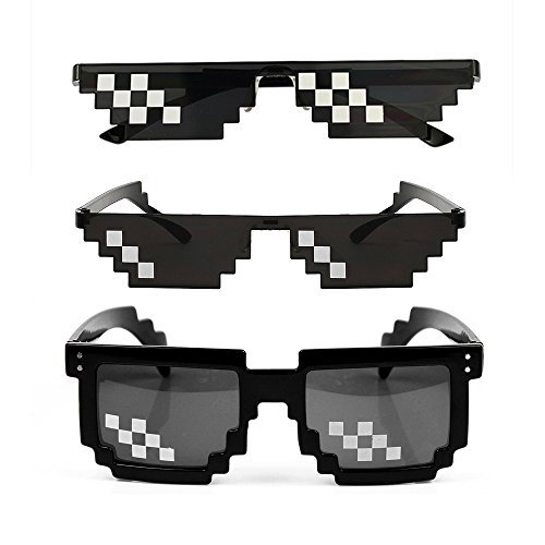 Electronic YSSHUI [3 unidades] Thug Life Gafas de sol