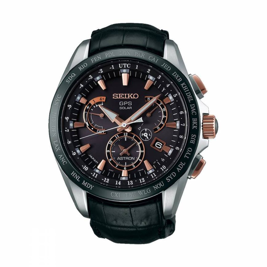 Fashion Relógio SEIKO ASTRON GPS Solar Dual Time - SSE061J1 | Bluebird