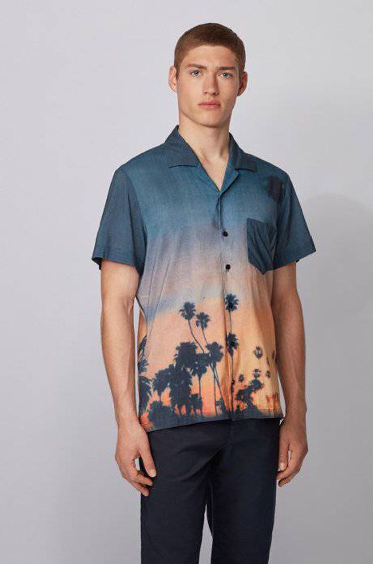 Social Camisa de verão Hugo Boss