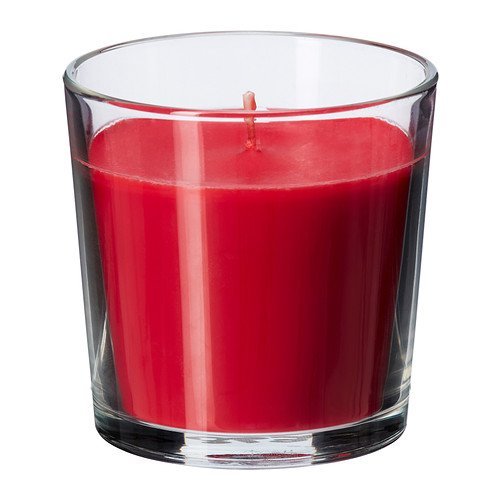 Product IKEA SINNLIG Scented candle in glass