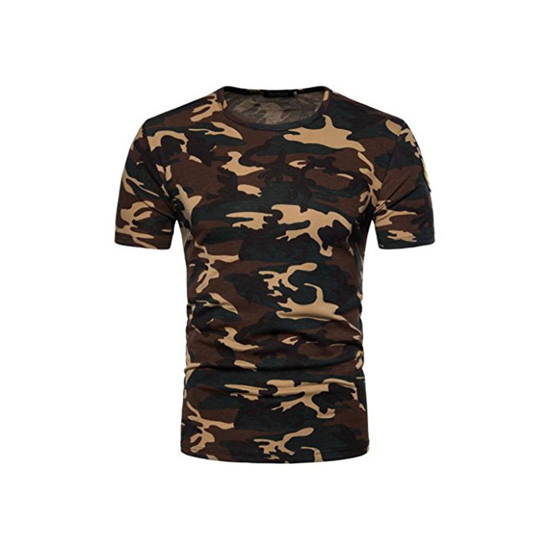 Product SHOBDW Ropa de Camuflaje de los Hombres de impresión O Cuello Jersey