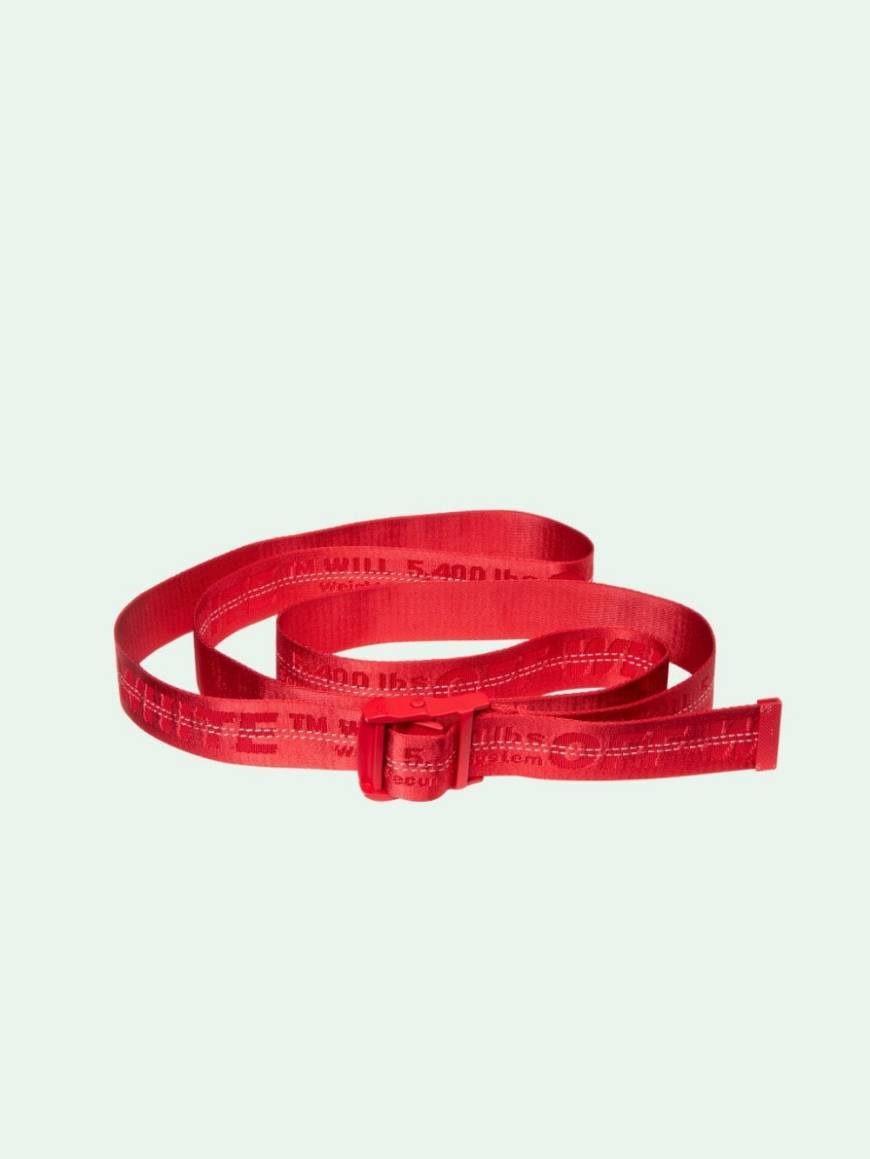 Social Off-White Red Industrial Belt