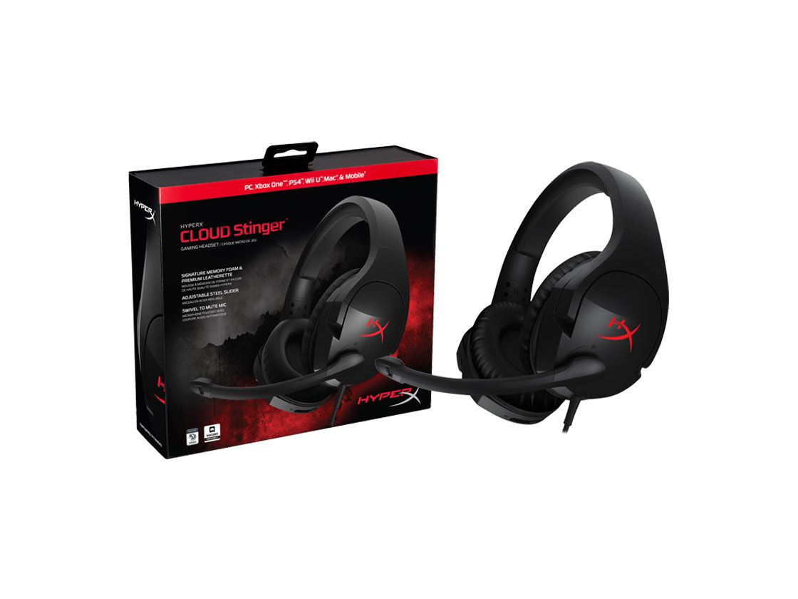 Product Headset hyperx cloud stinger preto