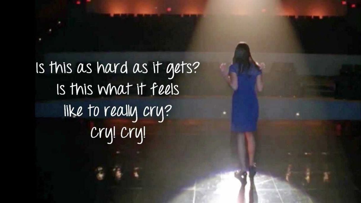 Canción Cry (Glee Cast Version)